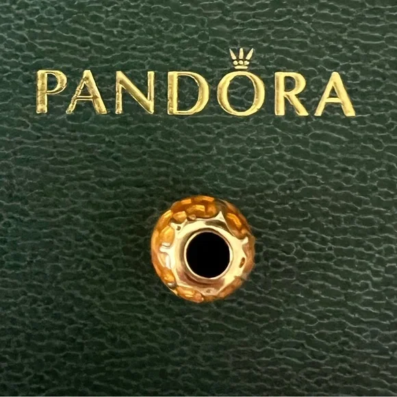 Pandora Shine Golden Honey Warm Yellow Enamel Charm - Picture 5 of 8